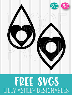free earring svg files leather earring template lilly ashley designables