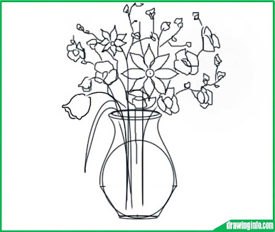 how-to-draw-flower-vase