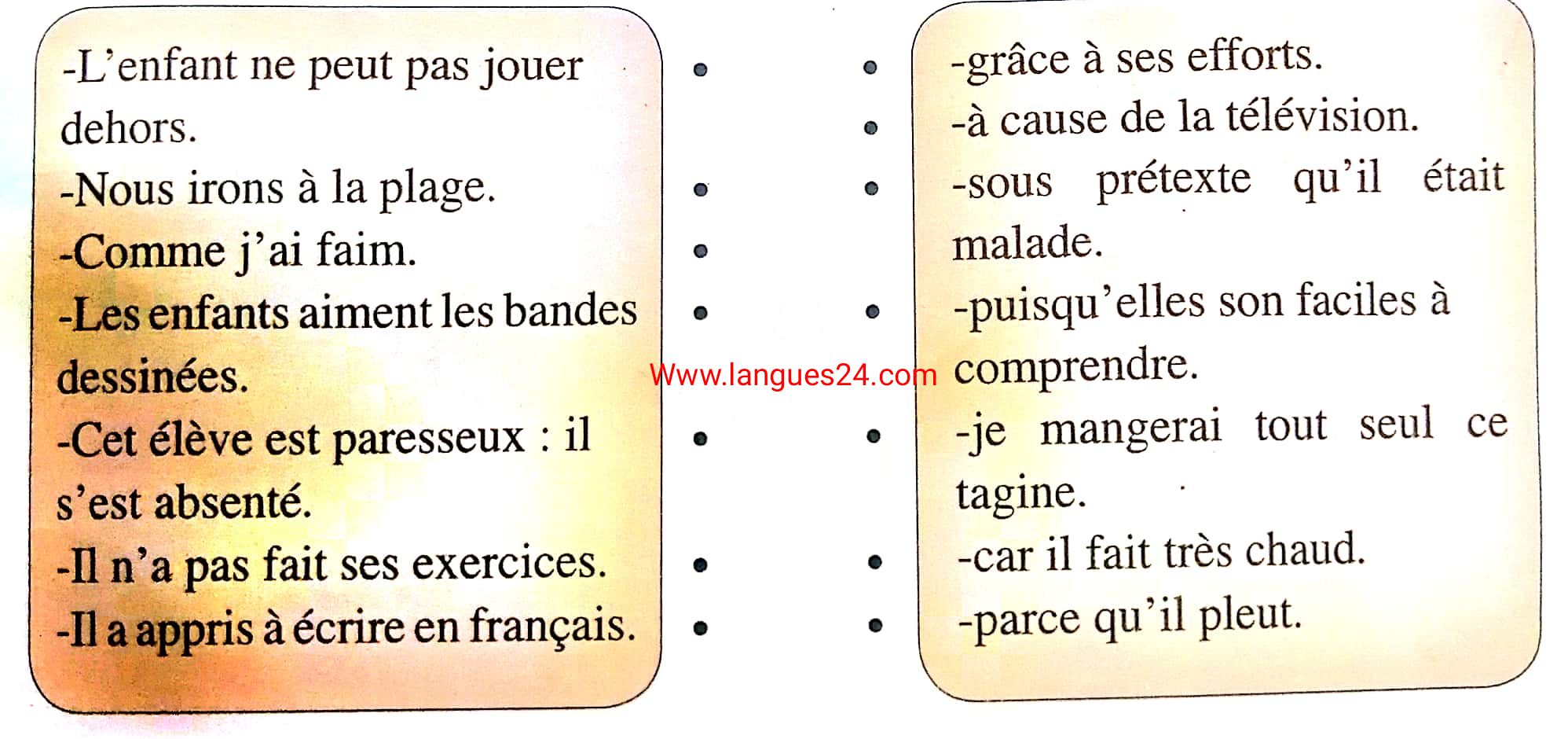 Exercices sur la cause ce6