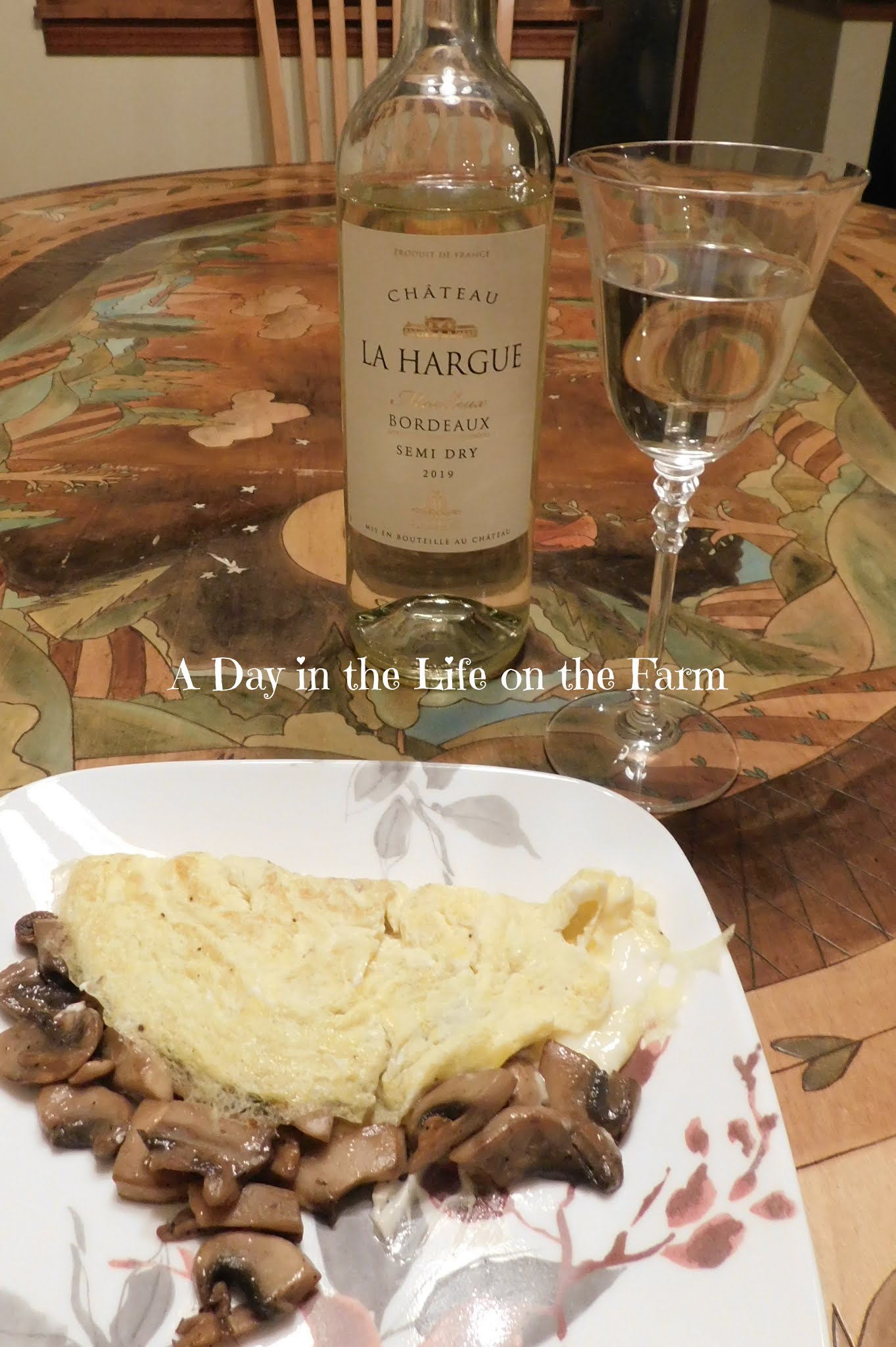 A Day in the Life on the Farm Mushroom and Boursin Cheese Omelet
