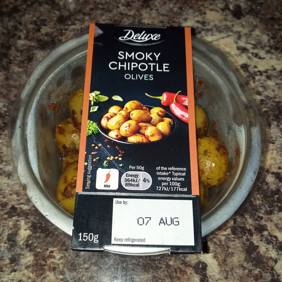 Supersupergirl's Food Reviews [Review] Lidl Deluxe Smoky Chipotle Olives