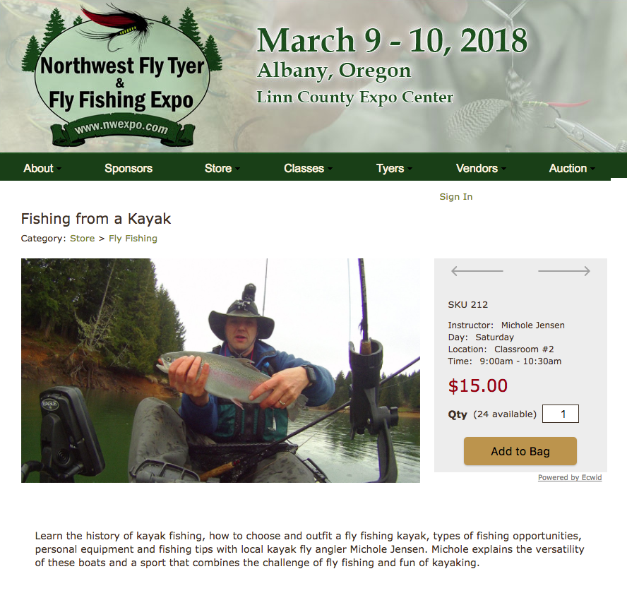 A return to the Northwest Fly Tyer and Fly Fishing Expo
