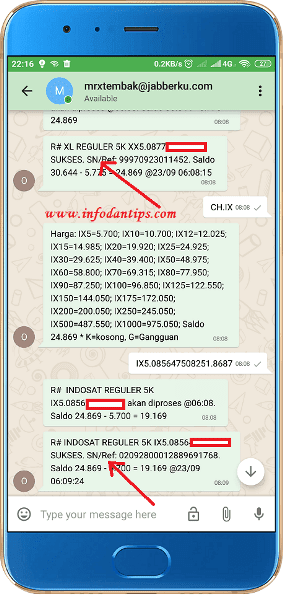 Cara Mengetahui SN (Serial Number) Pengisian Pulsa & Pembelian Paket