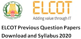 ELCOT Previous Question Papers Download and Syllabus 2020 – Manager