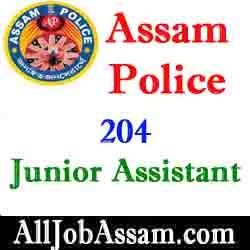 Assam Police Junior Assistant Recruitment 2020