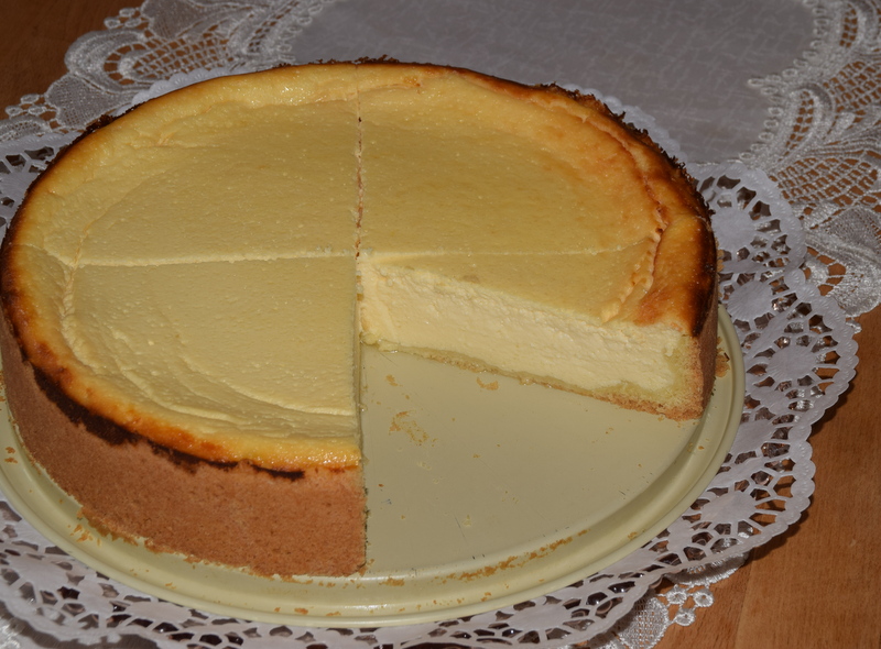 Zusammen käsekuchen fällt Käsekuchen von