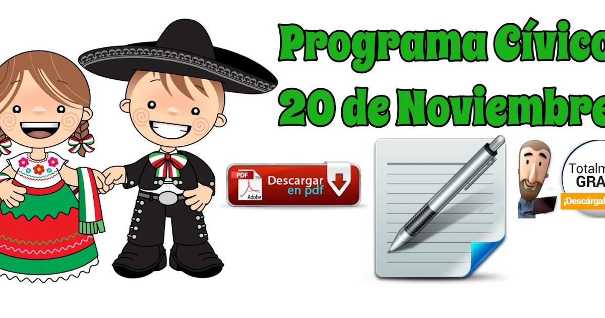 PROGRAMA CÍVICO PARA CONMEMORAR EL 20 DE NOVIEMBRE. Mi Salón de