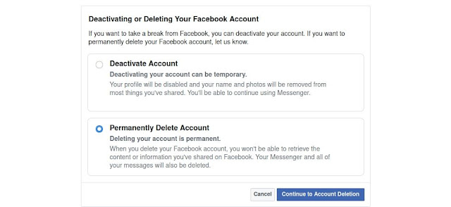 borrar tu cuenta de facebook permanentemente