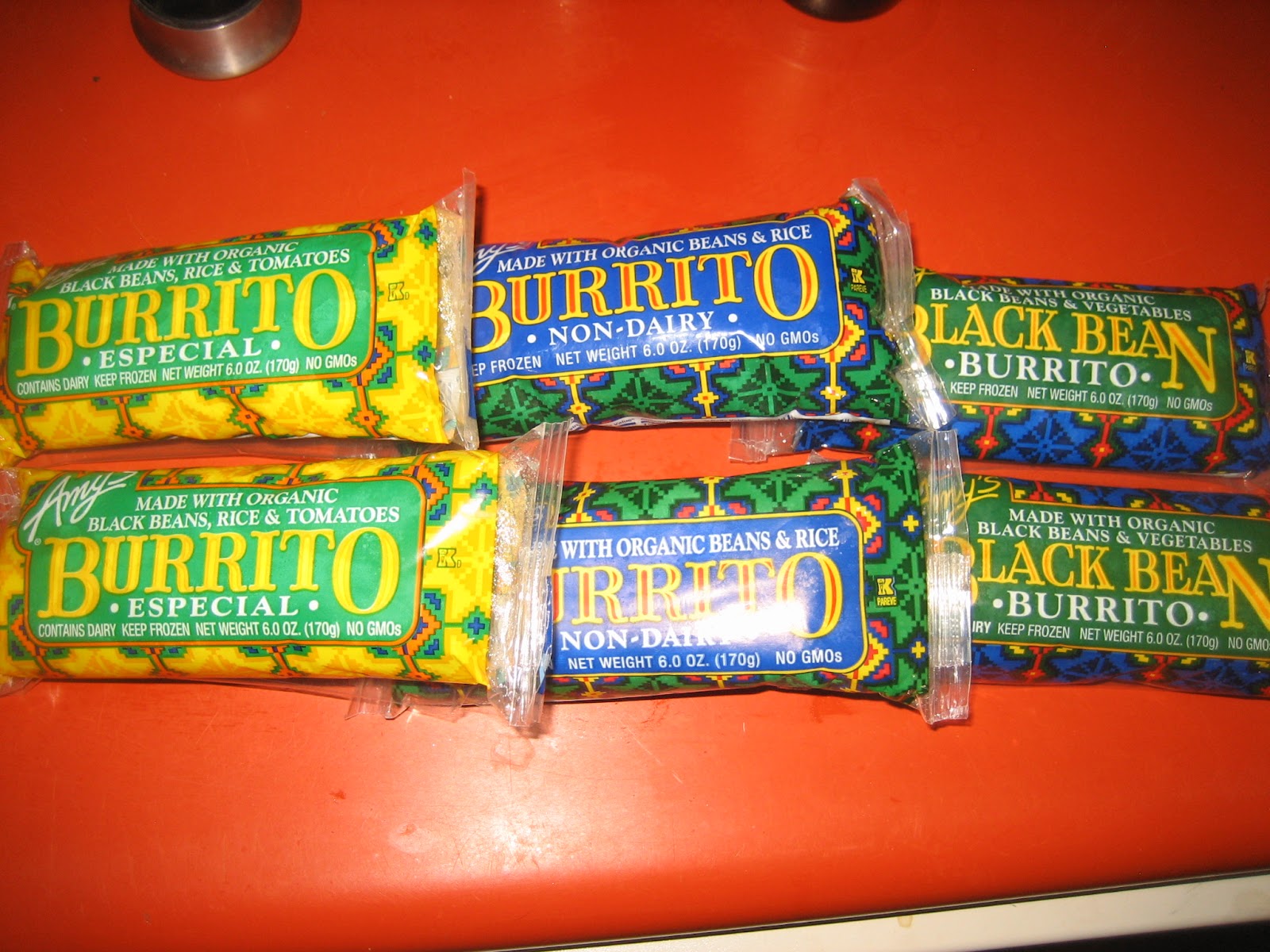 Burrito Quest Amy's Frozen Burritos Black Bean & Veggie/Burrito Especial