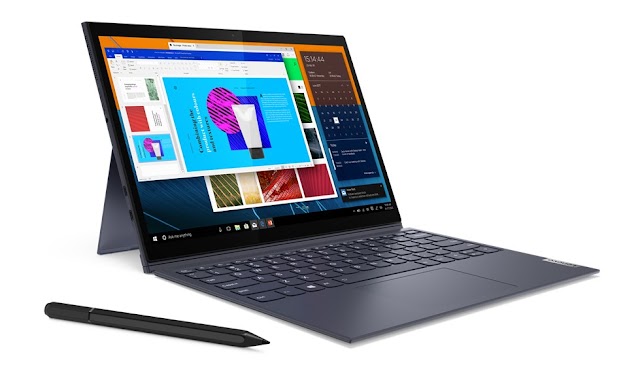 Laptop 2in1 detachable baru : Yoga Duet 7i Windows