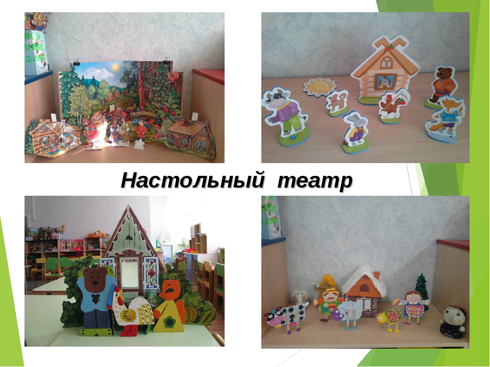 Настольный театр в детском саду Настольный театр в детском саду