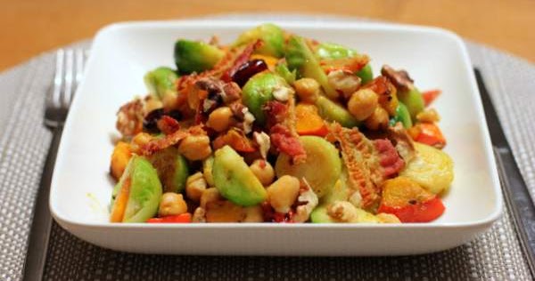 Rosenkohl-Kürbis-Salat