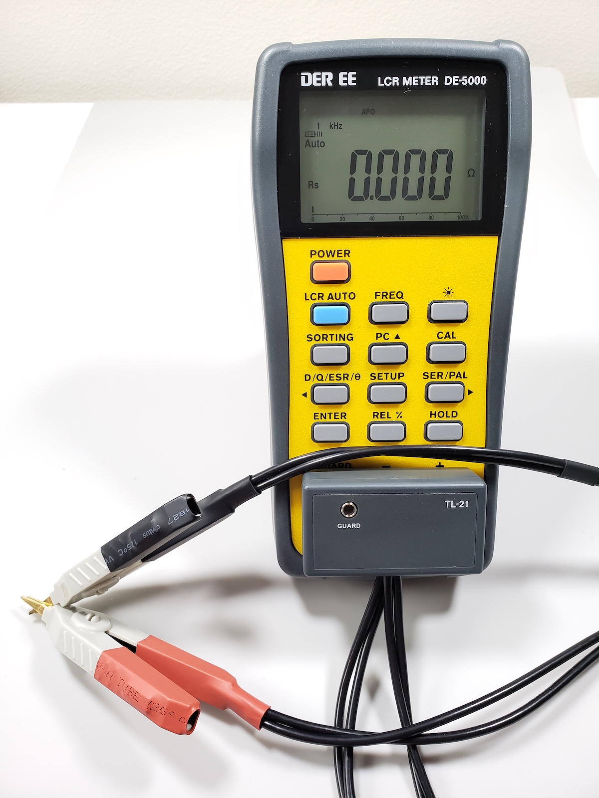 Simon Says TL21 Kelvin clip test lead upgrade for DER EE E5000 LCR