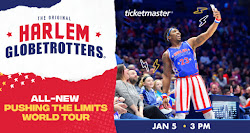 Harlem Globetrotters in Winnipeg January 5 at Bell MTS Place
