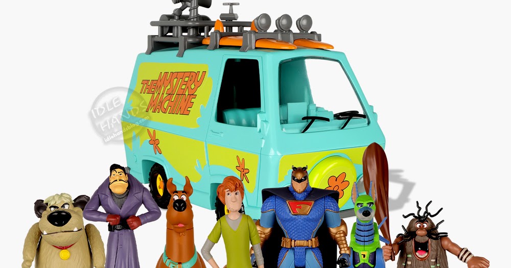 scooby doo mystery machine and 6 figures