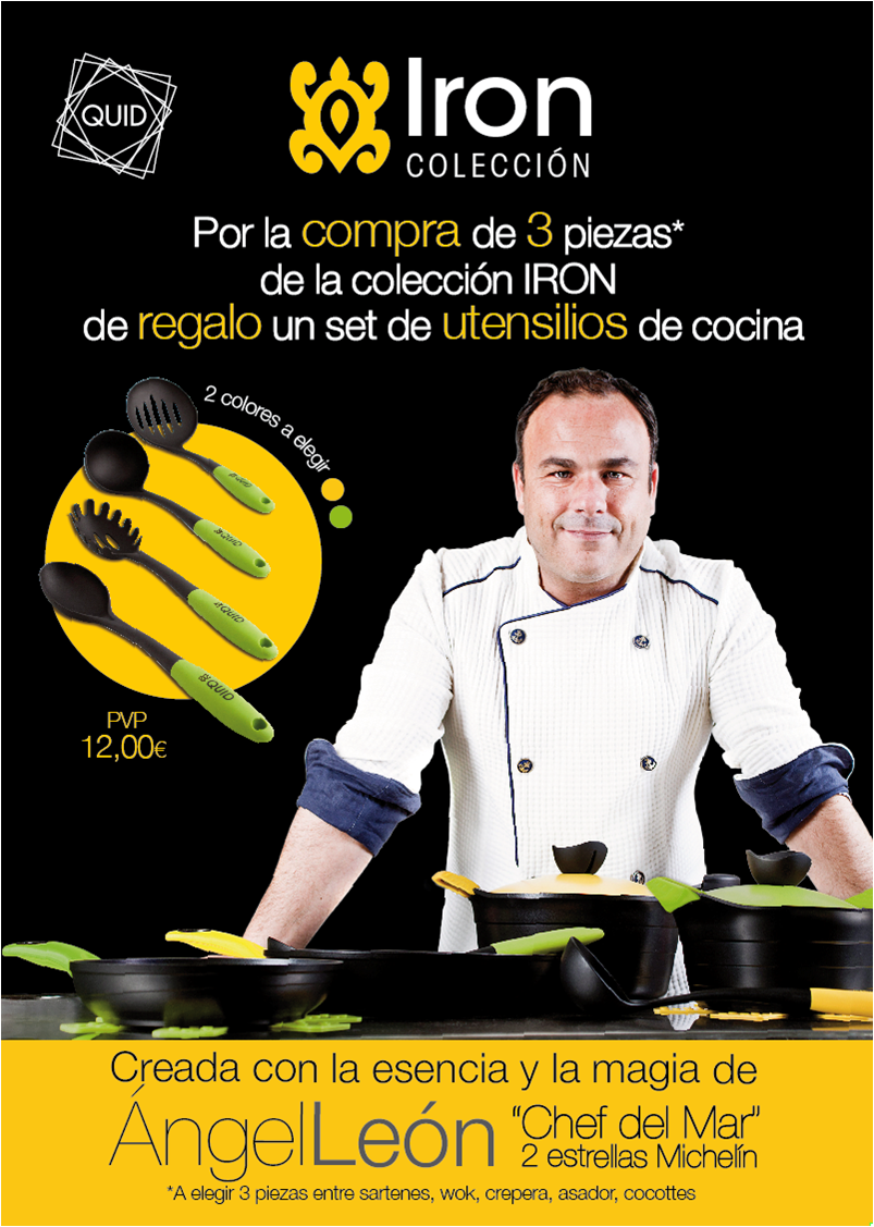Promoción Regalo Set Utensilios Cocina Iron By Ángel León