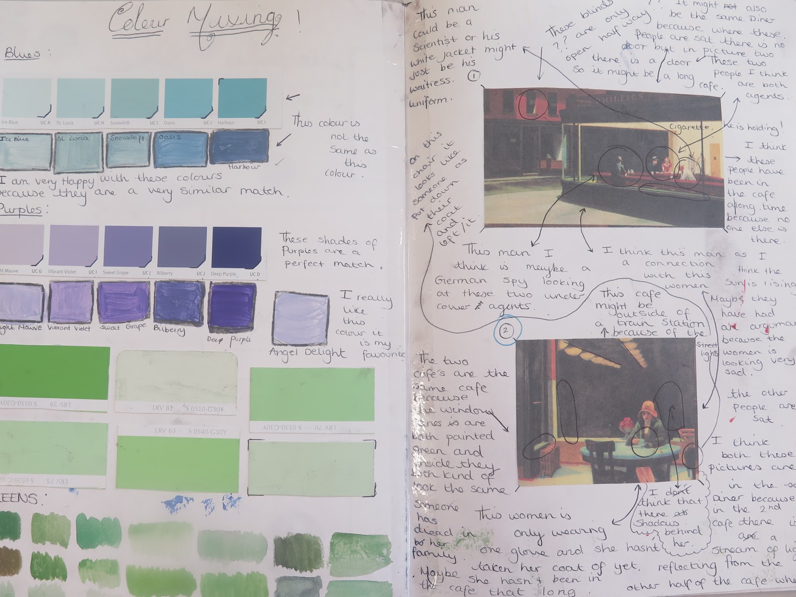 Gomersal Primary School Art Sketchbook use