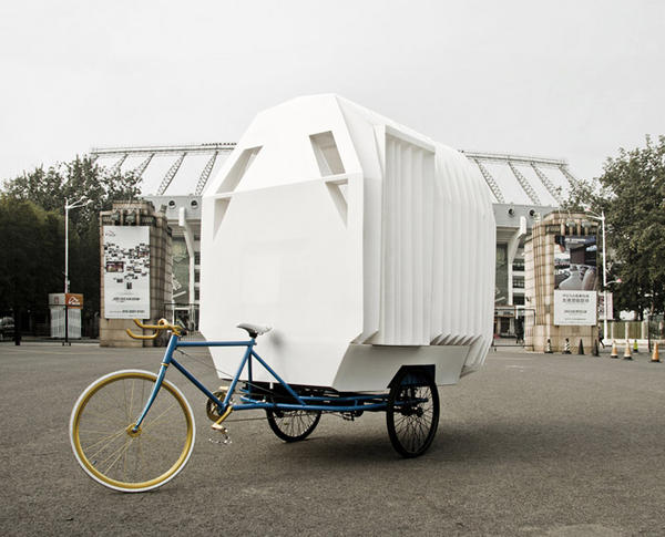 從此四海流浪 不止一個背包了 中國的 Tricycle House 三輪車屋