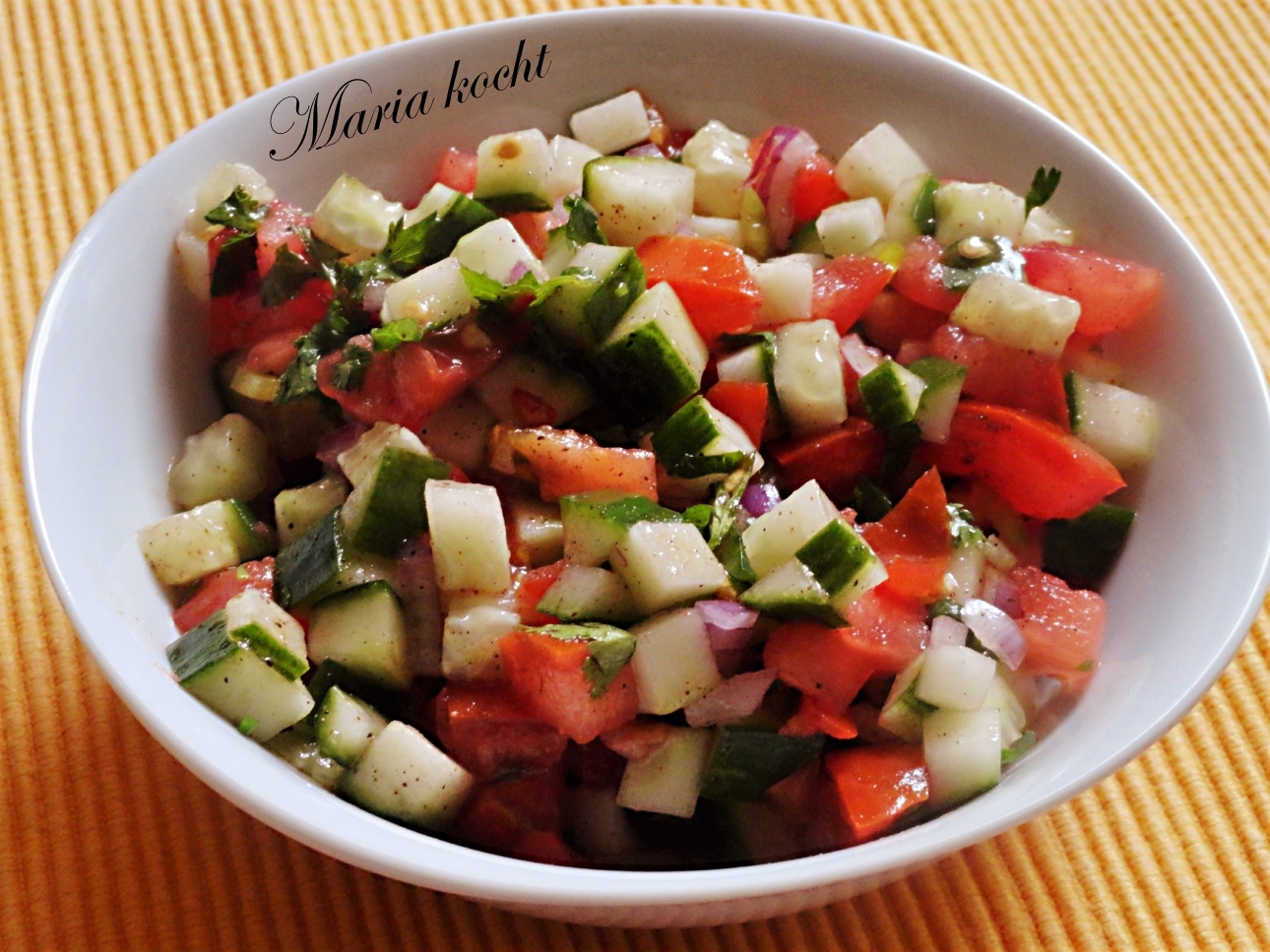 Maria kocht: Indischer gemischter Salat / Indiai saláta