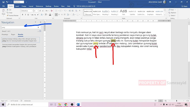 Cara Mengganti Kata Menggunakan Fitur Find di Microsoft Word