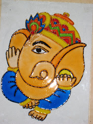 glass ganesha painting designs ganesh patterns paintings simple paint drawing lord krishna canvas easy a4 bitter sweet street tanjore quilling