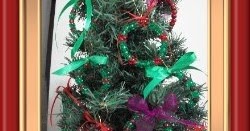 Around Mom's Kitchen Table Making Homemade Christmas Tree Ornaments