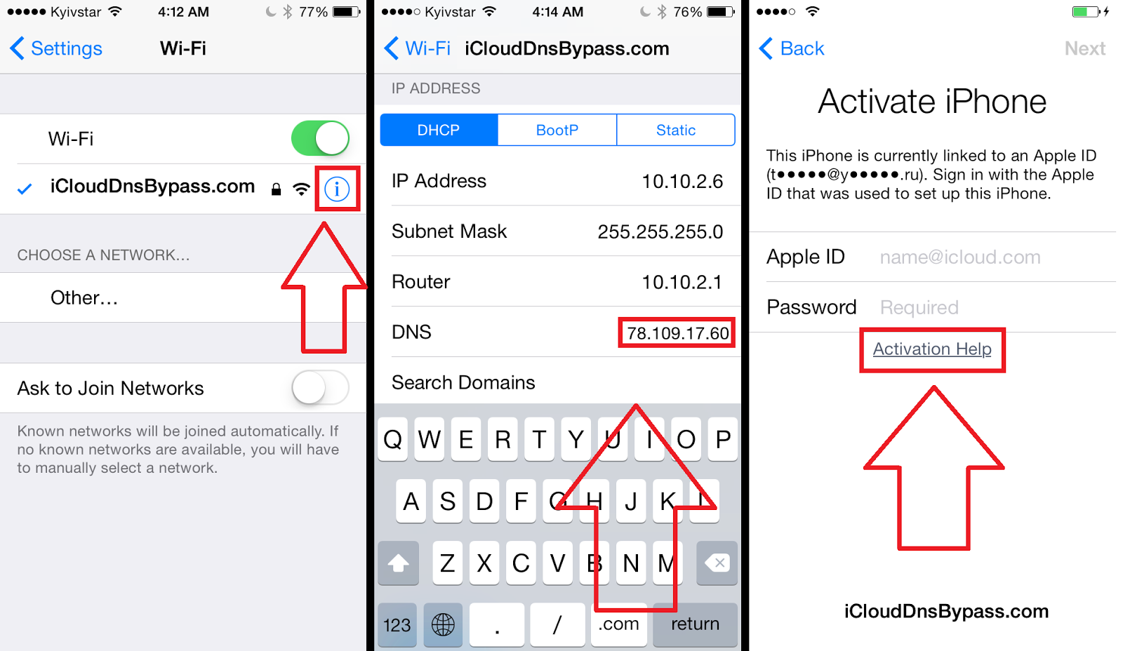 iCloud DNS Bypass Iphone Hack