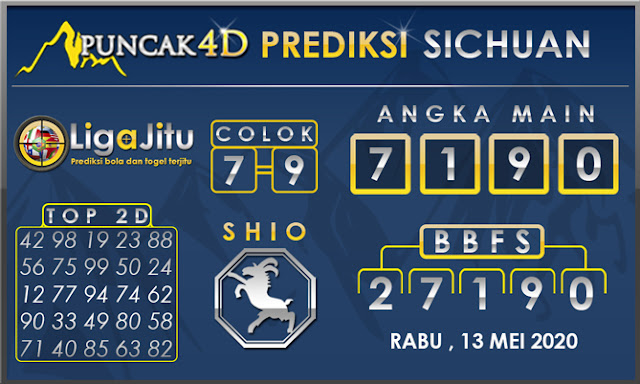 PREDIKSI TOGEL SICHUAN PUNCAK4D 13 MEI 2020 PREDIKSI TOGEL SICHUAN PUNCAK4D 13 MEI 2020