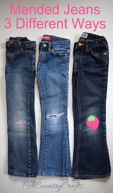 Mend Holes in Jeans 3 Different Ways — PACountryCrafts