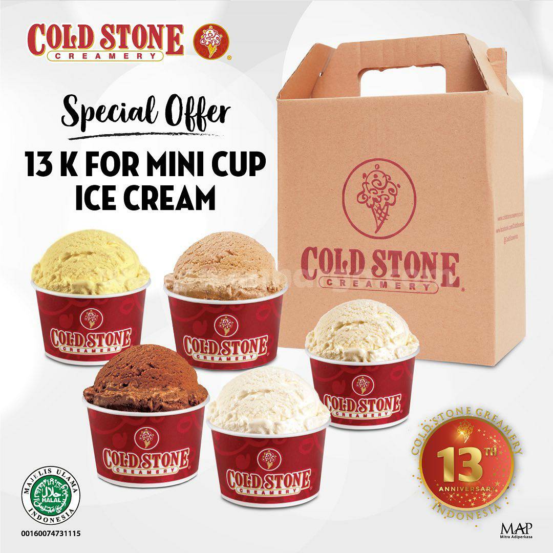 Promo Cold Stone Creamery: Special Offers 5 Cup Ice Cream Harga hanya