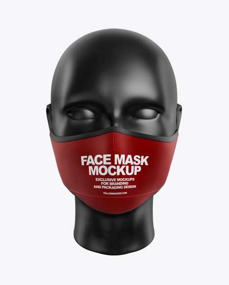 Download Free Face Mask Mockup PSD Mockup Template