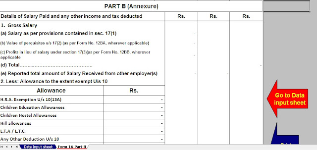Download Automated All in One TDS on Salary Non-Govt Employees for the F.Y. 2019-20 with Automated H.R.A. Exemption Calculator U/s 10(13A) + Automated Revised Form 16 Part B and Form 16 Part A&B + Automated Value of Perquisite Calculator with Form 12 BA. 6 Download Automated All in One TDS on Salary Non-Govt Employees for the F.Y. 2019-20 with Automated H.R.A. Exemption Calculator U/s 10(13A) + Automated Revised Form 16 Part B and Form 16 Part A&B + Automated Value of Perquisite Calculator with Form 12 BA. 6