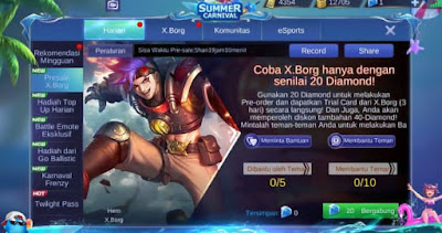 Cara Mendapatkan Hero X Borg Di Mobile Legends