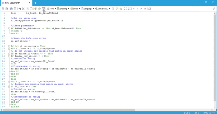 PowerBuilder Code Beautifier / Formatter