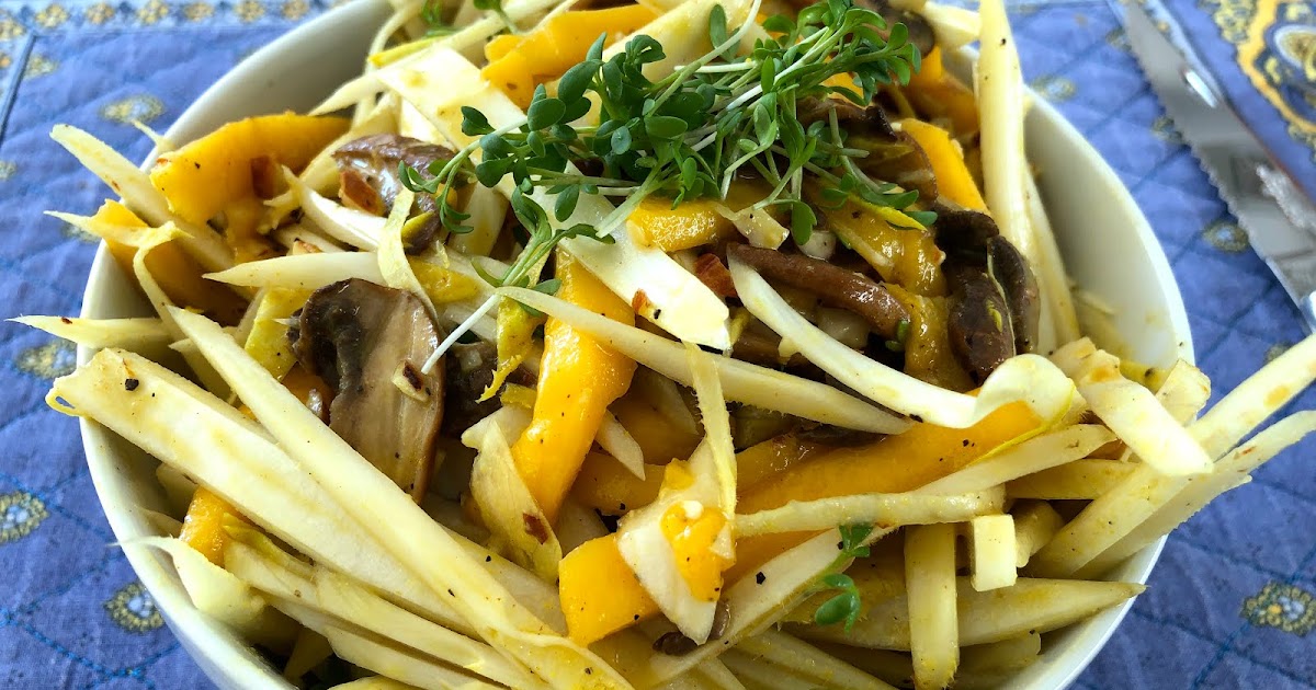 Bonjour Alsace: #ichkochemirdenTagschoen - Chicorée Salat, Mango ...