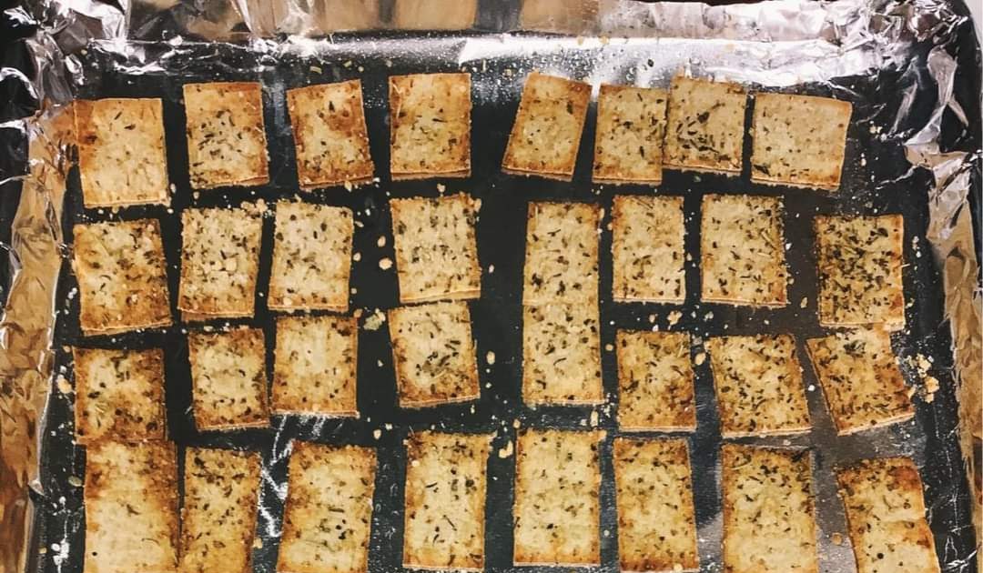 Keto/Low Carb Lavash Bread Crackers