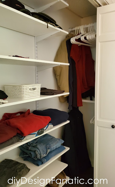 storage space, closet, add storage space to closet, mountain cottage, simple project