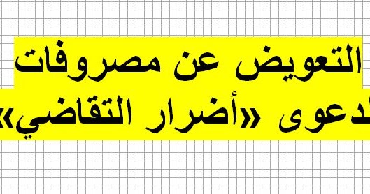 التعويض عن مصروفات الدعوى أضرار التقاضي المكتبة القانونية العربية