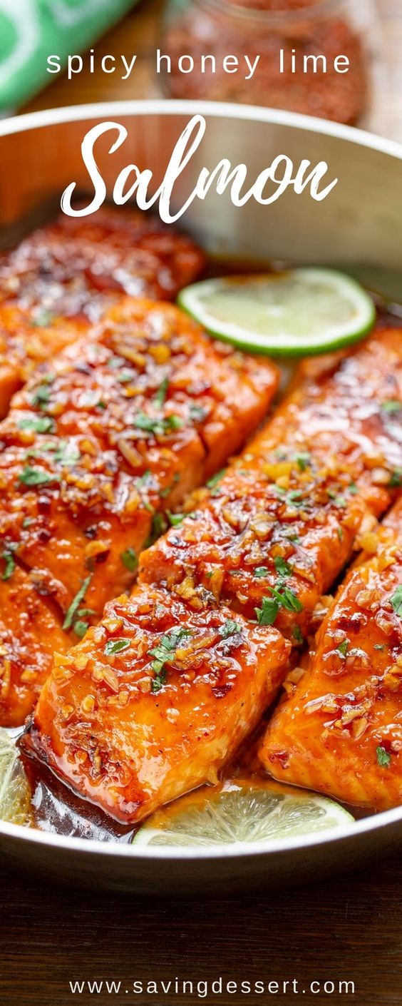 Spicy Honey Glazed Salmon Recipe - Delish Food