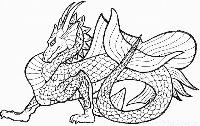 Drachen Mandala free | Free Mandala Download