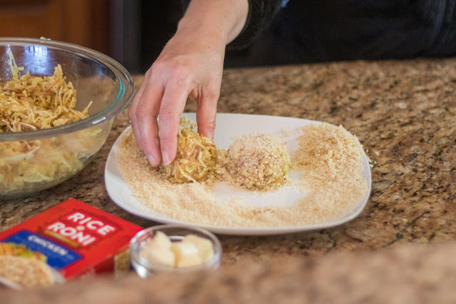 How to Make Air Fryer Cheesy Rice-A-Roni Balls!