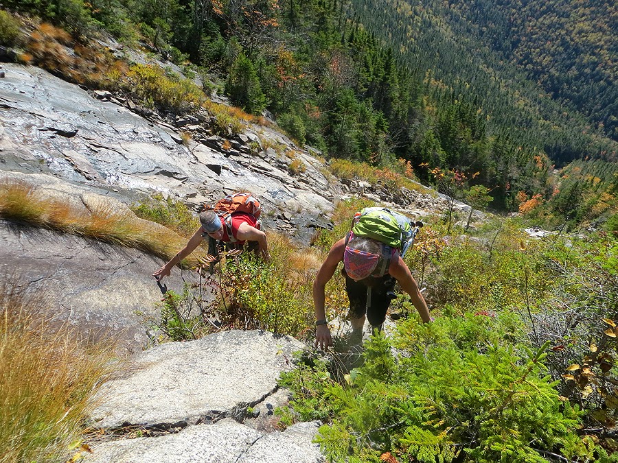 Hiking in the White Mountains Slide With Me Arrow and Cedar Slides