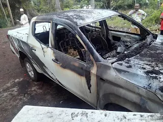 La voiture du Maire de Bambao ya Mboini incendiée