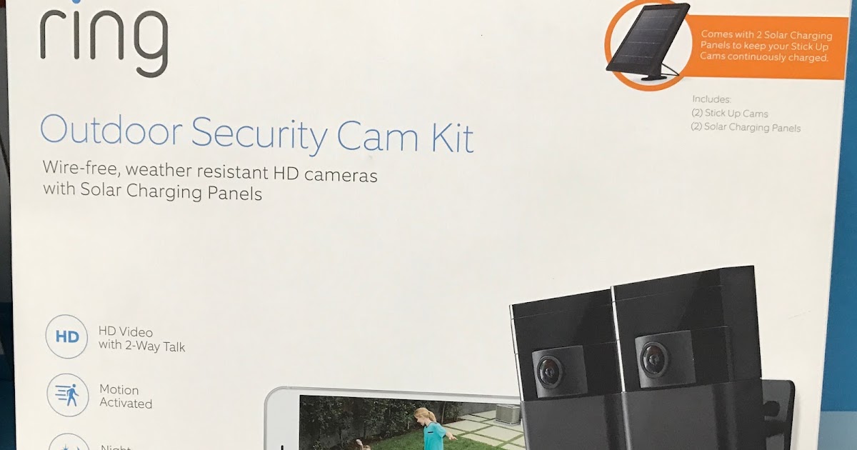 Ring Outdoor Security Cam Kit Costco Weekender