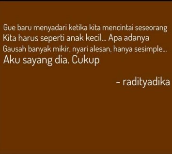 52+ Kata Kata Bijak Cinta Raditya Dika