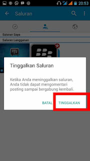 keluar dari saluran langganan bbm