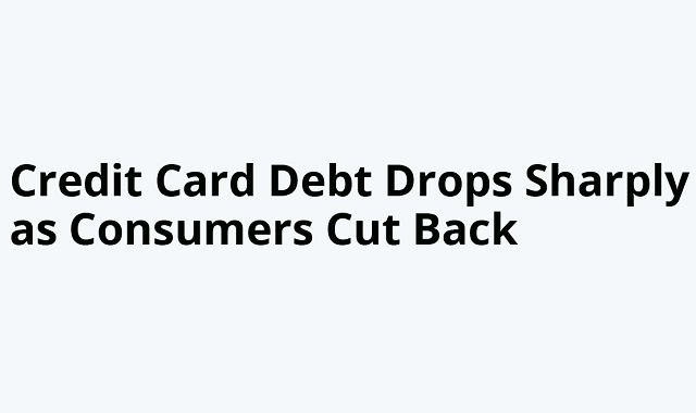 The dramatic drop of credit card debt from $34 billion to $14.27 trillion