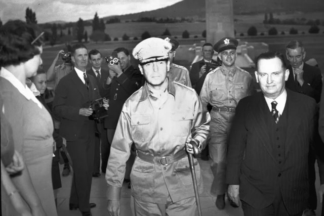 General Douglas MacArthur, 26 March 1942 worldwartwo.filminspector.com