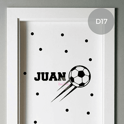 Vinilos para puerta de dormitorio de varon FUTBOL AVION CIRCO BASQUET