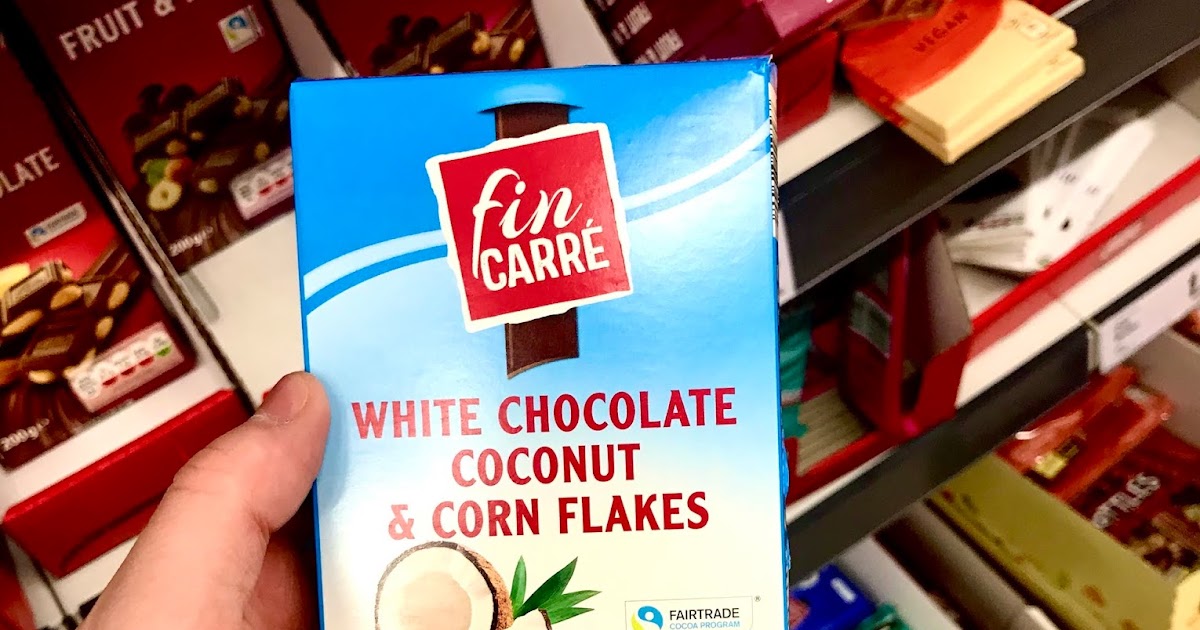 Jamie Sowden Lidl's Fin Carre White Chocolate, Coconut & Cornflakes